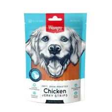 Wanpy Dog Treat Oven-Roasted Chicken Jerky Strips 100g