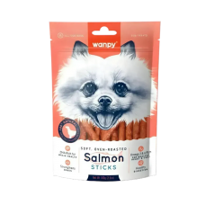 Wanpy Dog Treat Oven-Roasted Salmon Sticks 100g