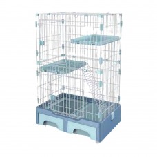 Deluxe Pet Multifunctional Cage Medium Blue