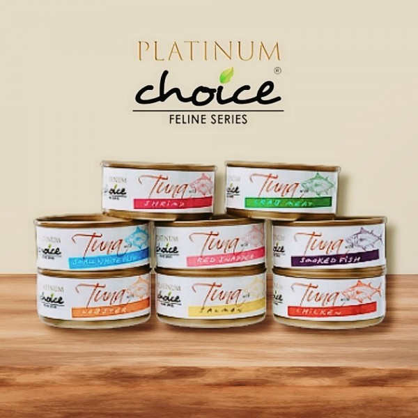 Platinum Choice Cat Canned Food Tuna w/ Shrimp 80g x24