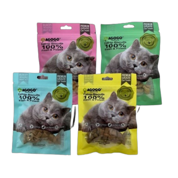 Agogo Cat Treat Catnip Biscuit Tuna 40g x3