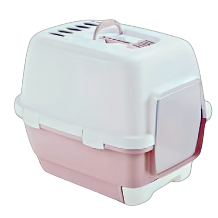 Stefanplast Cat Litter Box Cathy Clever & Smart Hooded Pink