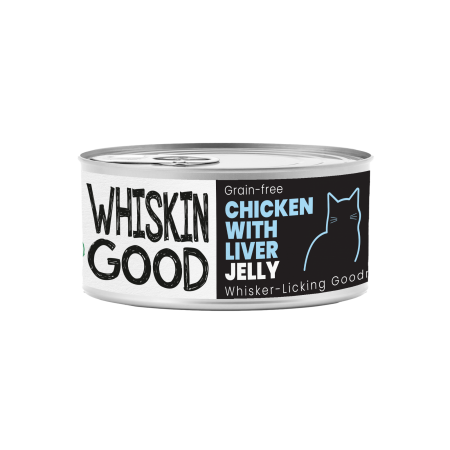 WhiskinGood Wet Food Chic w/Liver Jelly 70g (24 cans)