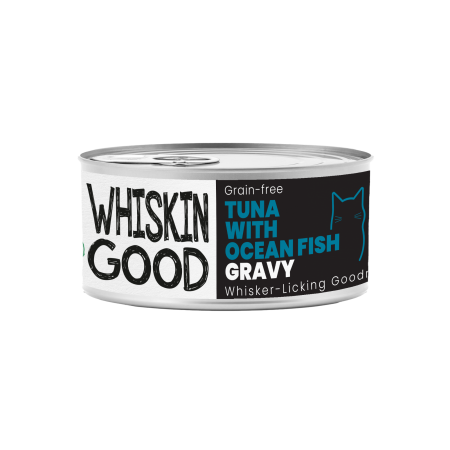 WhiskinGood Wet Food Tuna w/Ocean Fish Gravy 70g (24 cans)