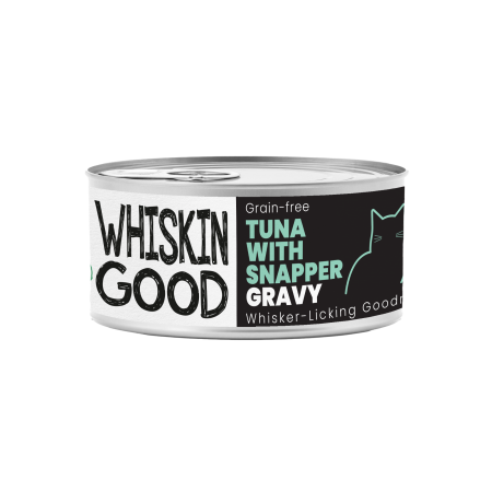 WhiskinGood Wet Food Tuna w/Snapper Gravy 70g (24 cans)