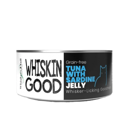 WhiskinGood Wet Food Tuna w/Sardine in Jelly 70g (24 cans)