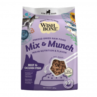 Wishbone Dog Freeze Dried Mix & Munch Beef & Ocean Fish 350g