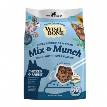 Wishbone Dog Food Mix & Munch Chicken & Rabbit 350g