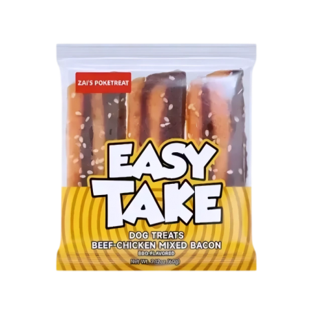 Zais Dog Pocket Snack Easy Take Beef-Chicken BBQ 60g