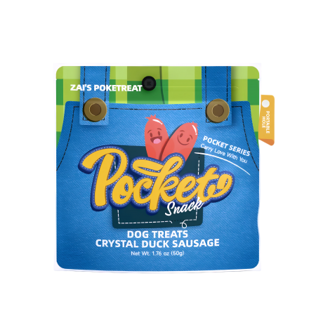 Zais Dog Pocket Snack Crystal Duck Sausage 50g