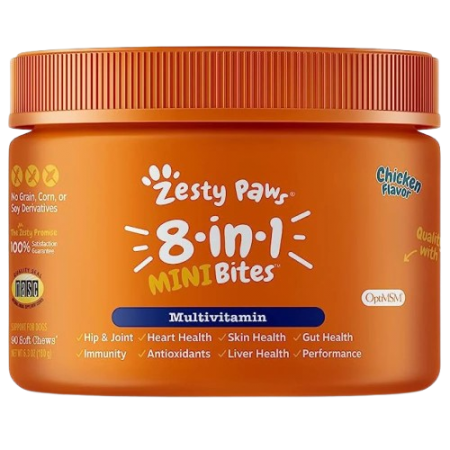 Zesty Paws Dog 8-in-1 Multifunctional Bites Chicken 250 Soft Chews