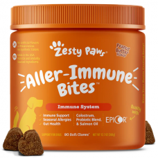 Zesty Paws Dog Aller-Immune Bites Peanut Butter 360g