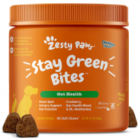 Zesty Paws Dog Gut Stay Green Bites Chicken 360g