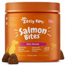 Zesty Paws Dog Salmon Bites 90 Soft Chews