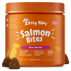 Zesty Paws Dog Salmon Bites Skin Health 360g