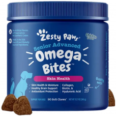 Zesty Paws Dog Senior Advance Skin & Coat Bites Chic 360g