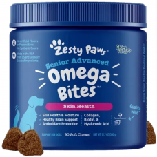 Zesty Paws Dog Senior Advanced Omega Bites Chicken 90 Soft Chews