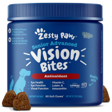 Zesty Paws Dog Senior Advanced Vision Bites Chicken 90 Soft Chews