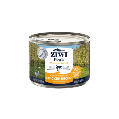 Ziwi Peak Cat Canned Food NZ Free-Range Chicken Recipe 185g (3 cans)