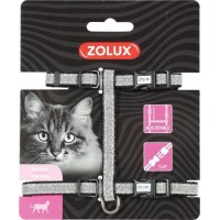 Zolux Adjustable Black Shiny Cat Harness 