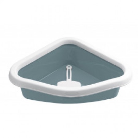 Zolux Cat Litter Box Cathy Corner Tray Grey