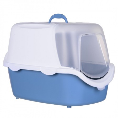Zolux Cat Litter Box Cathy Hooded Easy Clean Matt Blue