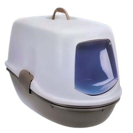 Zolux Cat Litter Box Furba Hooded Dove Grey
