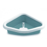 Zolux Cat Litter Tray Cathy Corner Pan Blue Zolux Cat Litter Tray Cathy Corner Pan Blue