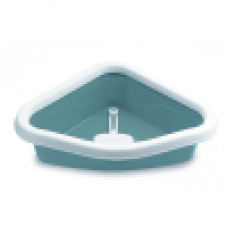Zolux Cat Litter Tray Cathy Corner Pan Blue Zolux Cat Litter Tray Cathy Corner Pan Blue