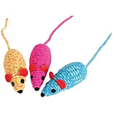 Zolux Cat Toy Elastic Mouse Assorted