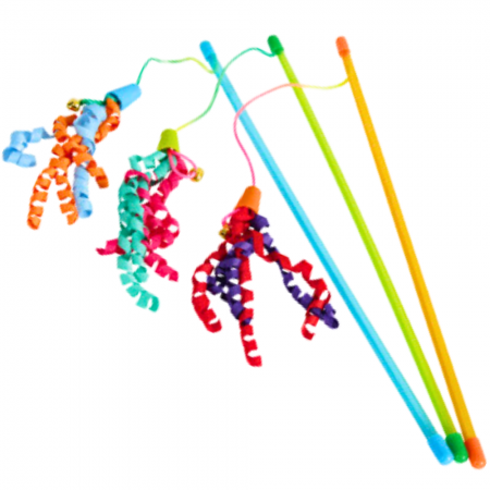 Zolux Cat Toy Fishing Rod Ribbon
