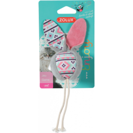 Zolux Cat Toy Kali Rabbit-Shaped Ball w/Catnip Grey