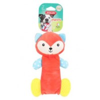 Zolux Dog Toy Maxou Plush Dental Fox Orange