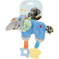 Zolux Dog Toy Puppy Plush Elephant Blue