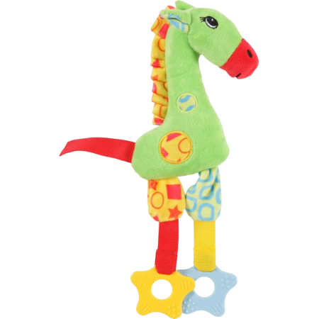 Zolux Dog Toy Plush Giraffe for Puppy Green