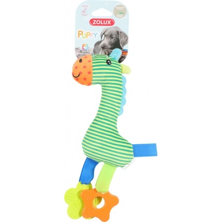 Zolux Dog Toy Rio Plush Giraffe Green