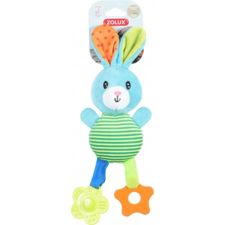 Zolux Dog Toy Rio Plush Rabbit For Puppy Green