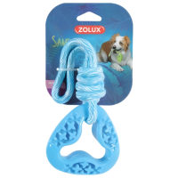 Zolux Dog Toy TPR Samba Triangle Rope Blue 26cm