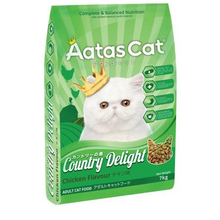 Aatas Cat Adult Catfood Country Delight Chicken Dry Cat Food 7kg