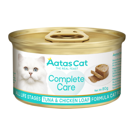 Aatas Cat Complete Care Tuna & Chicken Loaf  80g x24