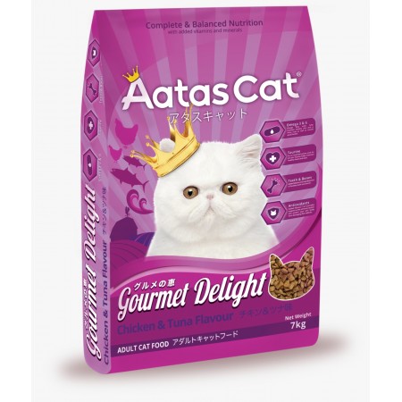 Aatas Cat Gourmet Delight Chicken & Tuna Dry Cat Food 7kg