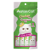 Aatas Cat Creme Puree Chicken with Coconut 14g x 4's (3 Packs)