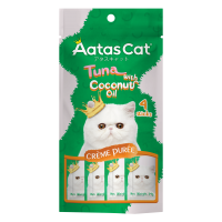 Aatas Cat Creme Puree Tuna with Coconut Oil 14g x 4's