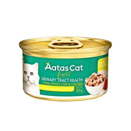 Aatas Cat Finest Daily Defence Urinary Tract Health Tuna Whole Loin & Chic 80g