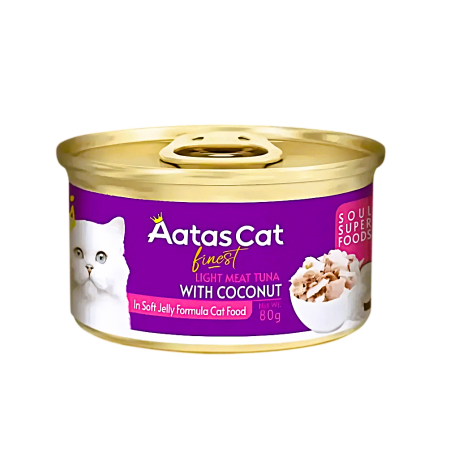 Aatas Cat Canned Food Finest Diamond Dinner Tuna w/Coconut 80g x24