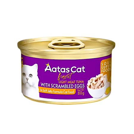 Aatas Cat Canned Food Finest Diamond Dinner Tuna w/Scrambled Eggs 80g x24
