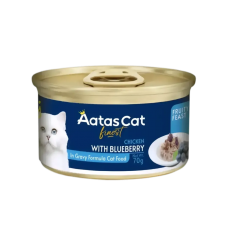 Aatas Cat Finest Fruity Feast Chicken with Blueberry in Gravy Cat Canned Food 70g