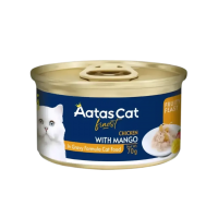 Aatas Cat Finest Fruity Feast Chicken with Mango in Gravy Cat Canned Food 70g Carton (24 Cans)