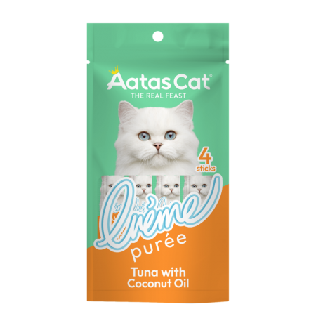 Aatas Cat Creme Puree Tuna with Chicken 14g x 4's