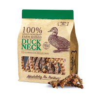 Absolute Bites Dog Treats Chew Air Dried Duck Neck 300g
